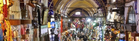 Istanbul’s Grand Bazaar attracts up to half a million visitors a day. Photograph: Andrea Pistolesi/Getty